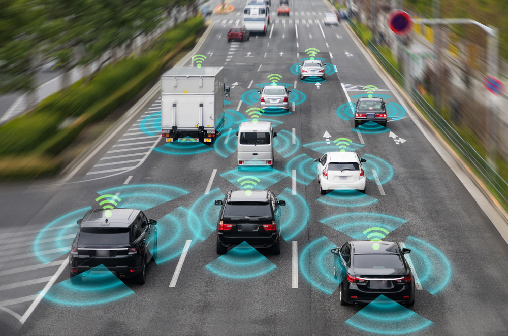 Autonomous vehicles running on road